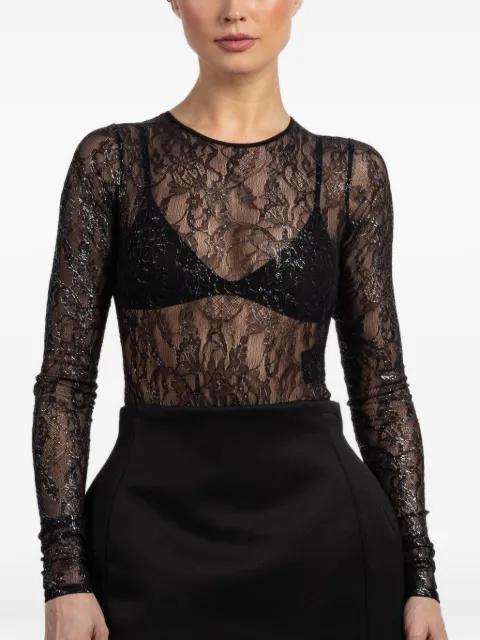lace long-sleeve bodysuit by WARDROBE.NYC