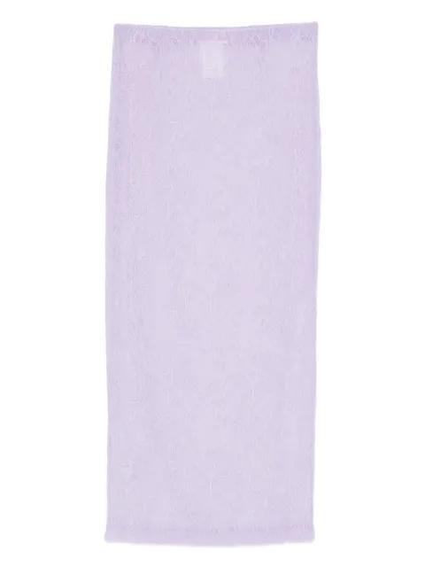 lace tube midi skirt by WARDROBE.NYC