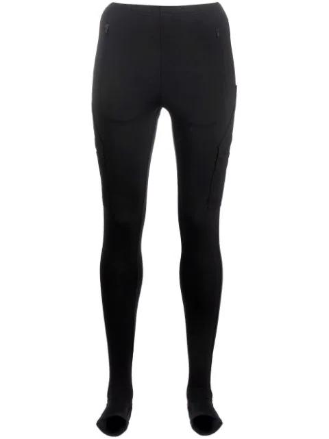multi-pocket slip-on leggings by WARDROBE.NYC
