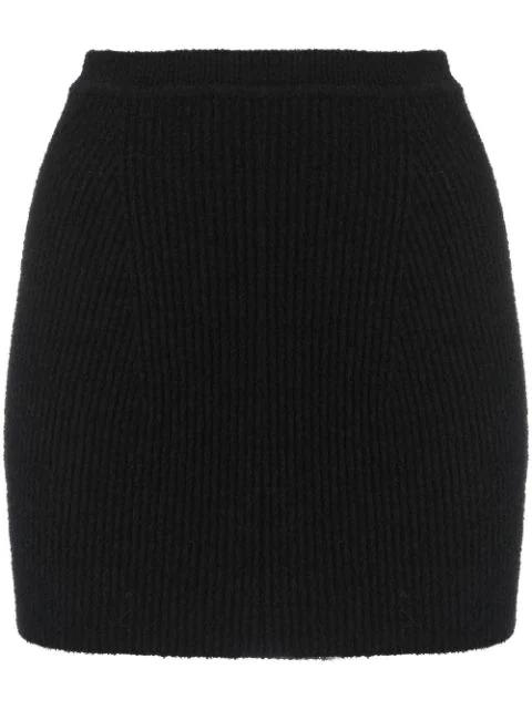 ribbed-knit mini skirt by WARDROBE.NYC
