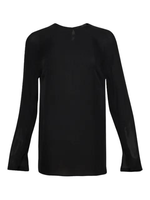 sheer split-cuff blouse by WARDROBE.NYC