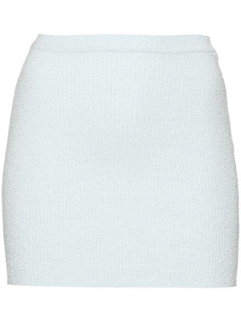 towelling-finish mini skirt by WARDROBE.NYC