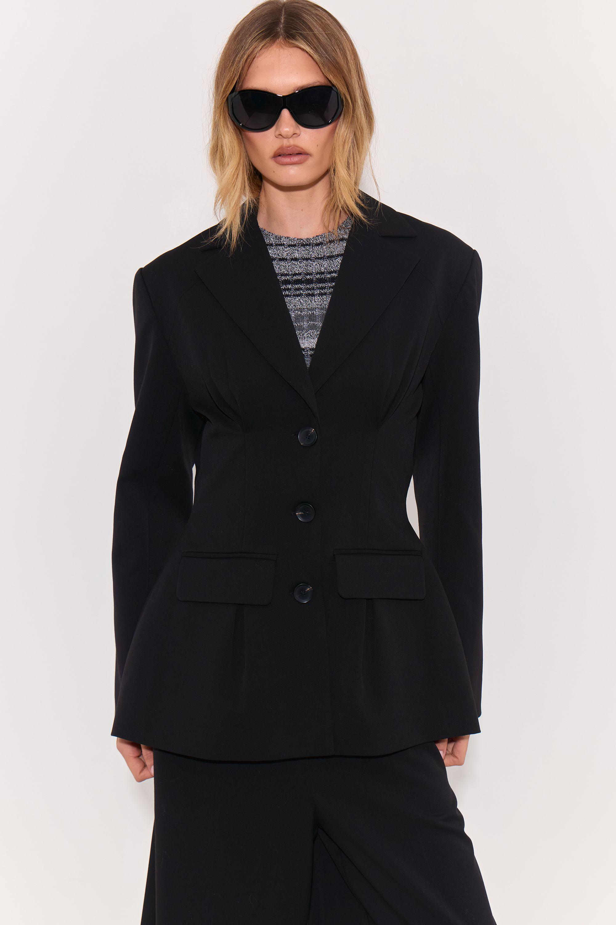 Premium Pleat Back Tailored Blazer by WAREHOUSE