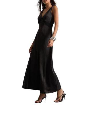 Satin and Chiffon Mix Midaxi Dress by WAREHOUSE