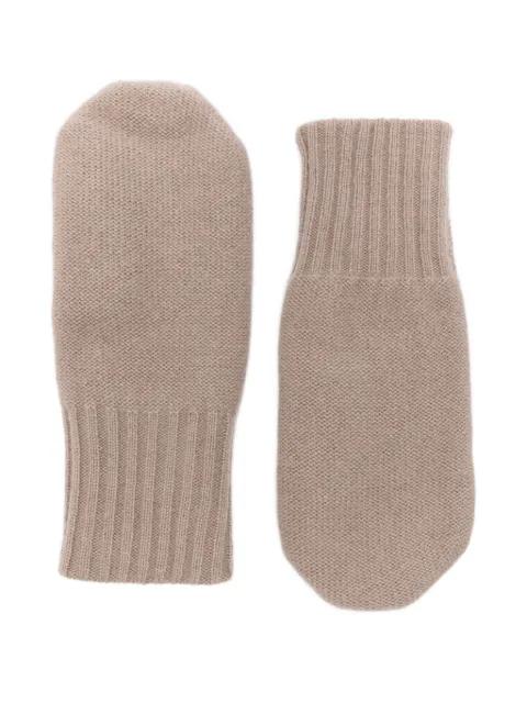 cashmere ribbed mittens by WARM-ME