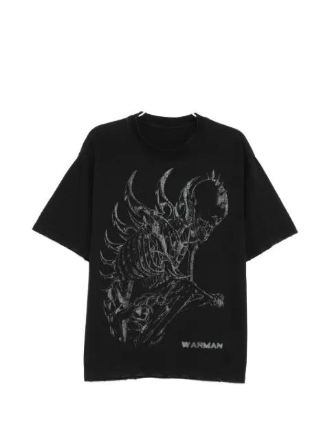 graphic print T-shirt by WARMAN