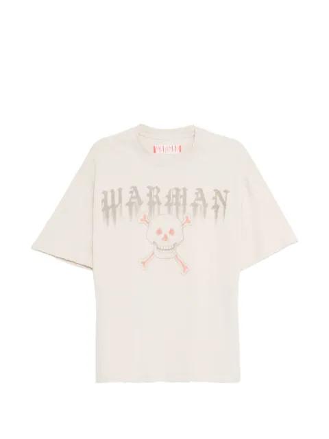 skull-print t-shirt by WARMAN