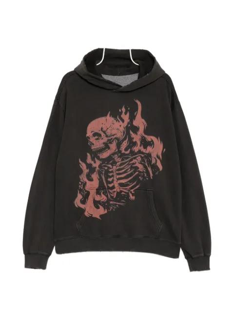 skull printed hoodie by WARMAN