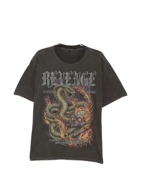 snake graphic T-shirt by WARMAN
