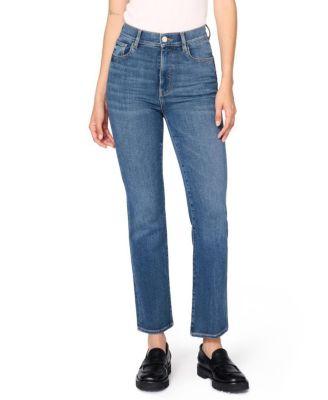 ASE Stretch High Rise Straight Jean in Takeoff by WARP + WEFT