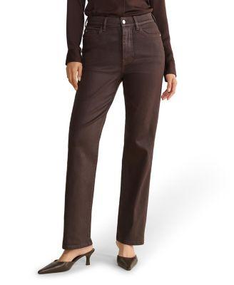 ASE Stretch Straight Jeans in Coated Americano by WARP + WEFT