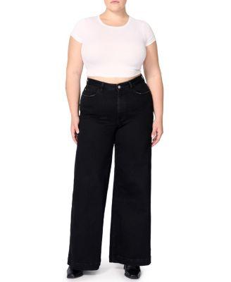 NCE Plus Wide Leg Jean in Inkwell by WARP + WEFT