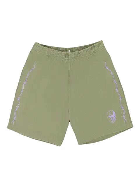 Barbed Wire Hockey Mask "Olive" shorts by WARREN LOTAS