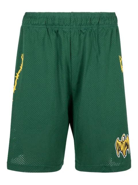 Bat Reaper "Green" mesh shorts by WARREN LOTAS