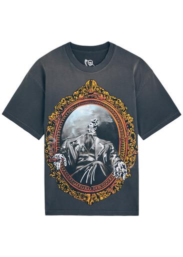 Mirror printed cotton T-shirt by WARREN LOTAS