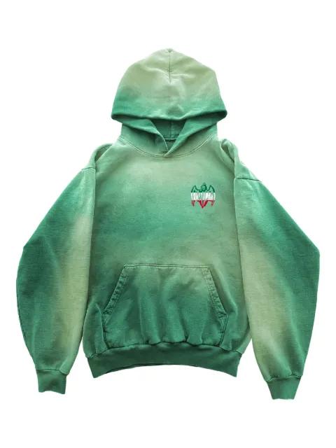 Visit Oaxaca print faded hoodie by WARREN LOTAS
