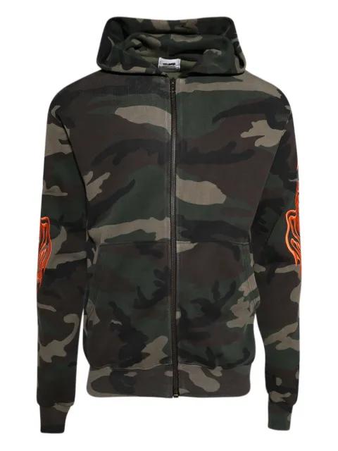 camouflage-print zip-up hoodie by WARREN LOTAS