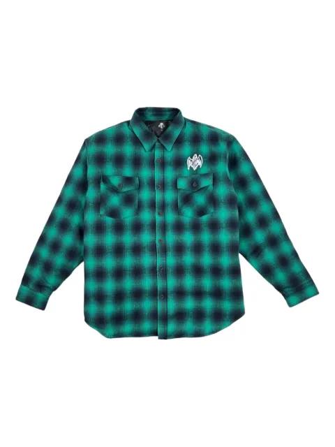 checked-pattern shirt by WARREN LOTAS