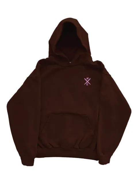 embroidered print hoodie by WARREN LOTAS