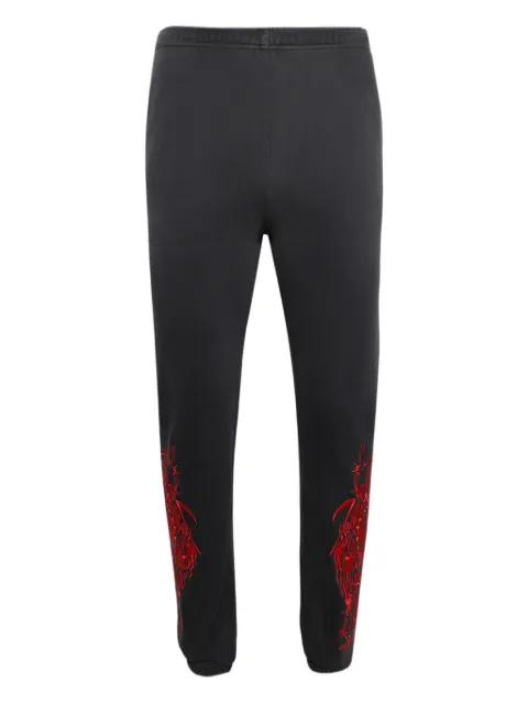 embroidered track pants by WARREN LOTAS