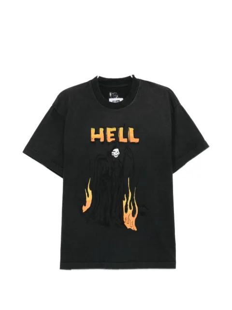 graphic-print cotton T-shirt by WARREN LOTAS