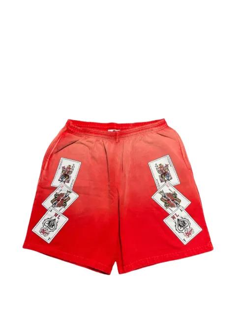 playing cards track shorts by WARREN LOTAS
