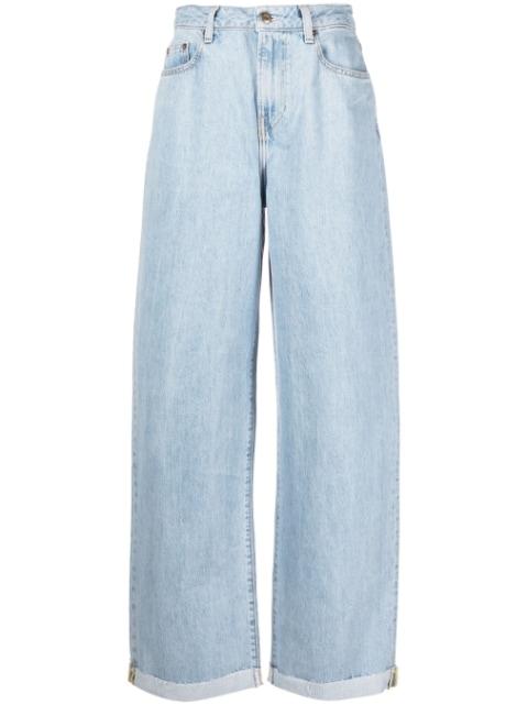 high-waist wide-leg jeans by WASHINGTON DEE CEE