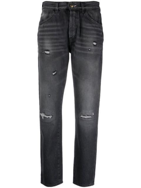 ripped slim-cut jeans by WASHINGTON DEE CEE