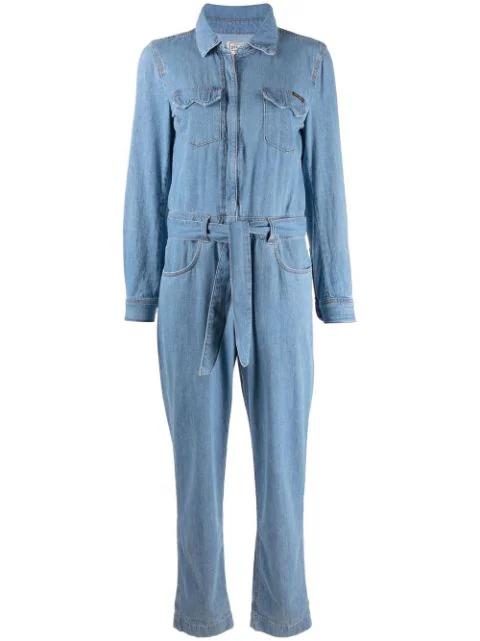 straight-leg denim jumpsuit by WASHINGTON DEE CEE