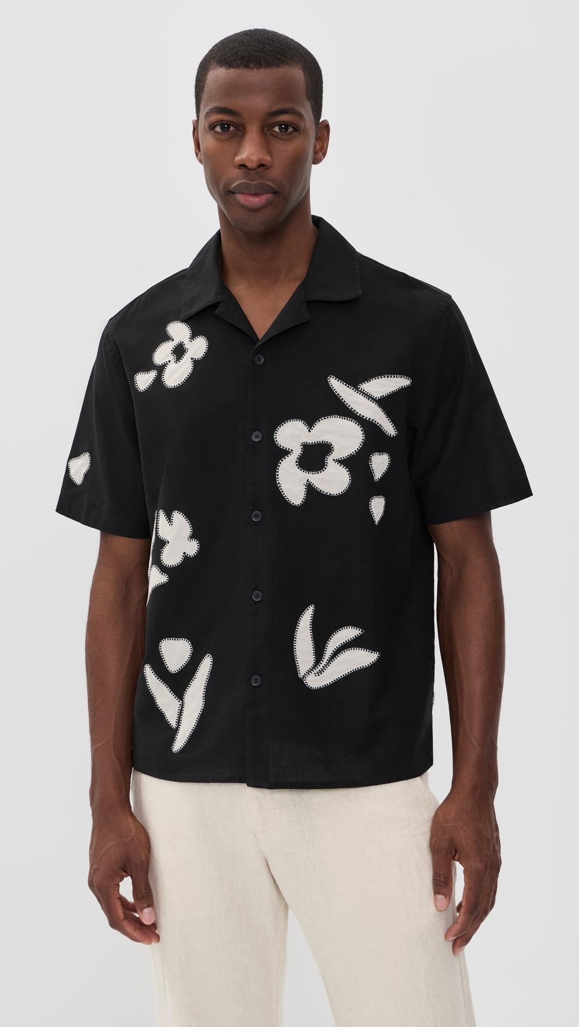 Abstract Applique Didcot Shirt by WAX LONDON