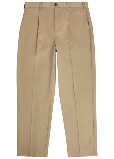 Aubyn tapered-leg twill trousers by WAX LONDON
