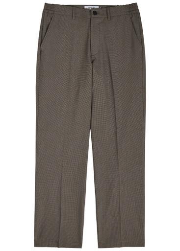 Bayham houndstooth tapered-leg trousers by WAX LONDON