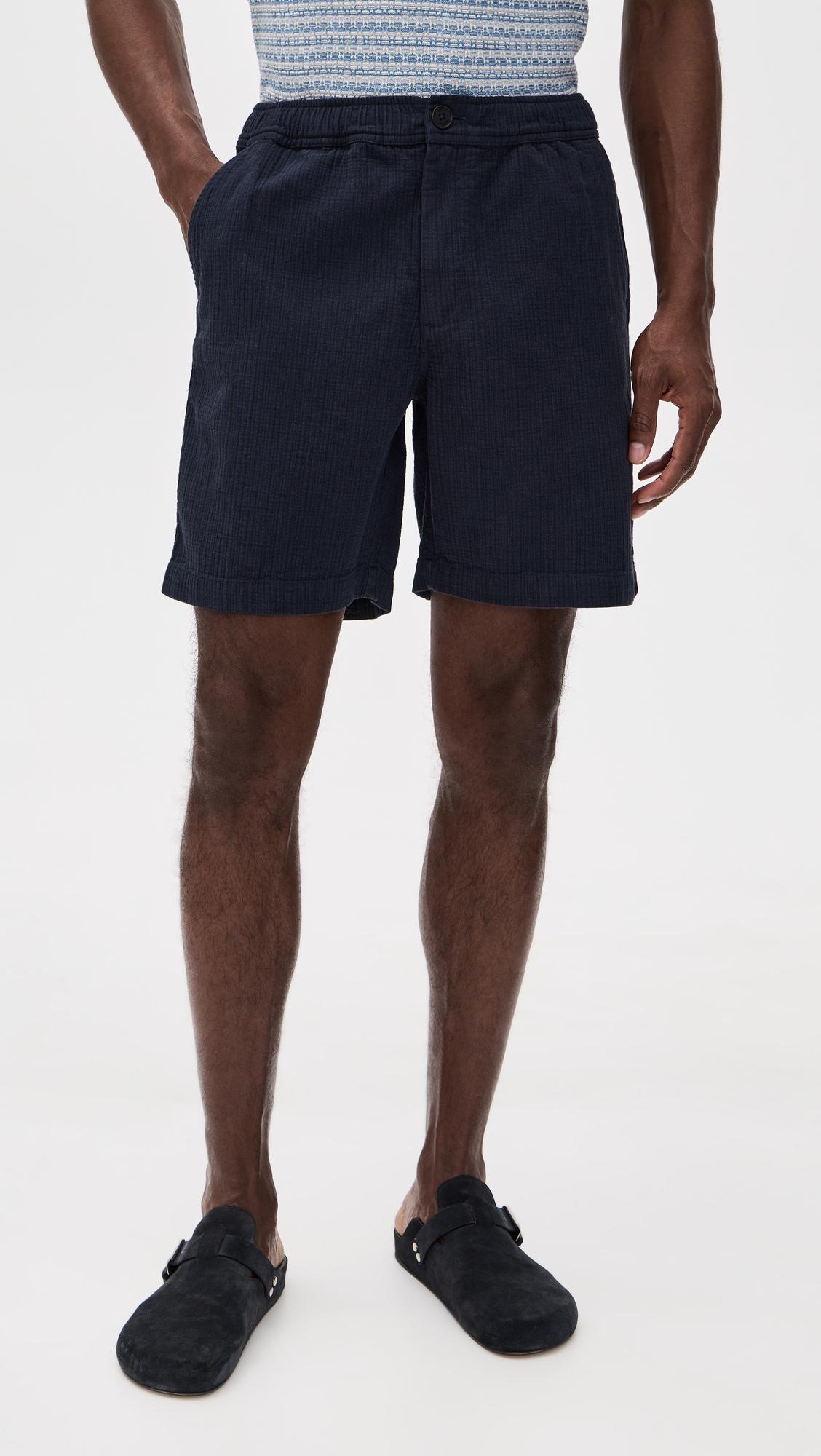 Cotton Linen Kurt Shorts 7.5" by WAX LONDON