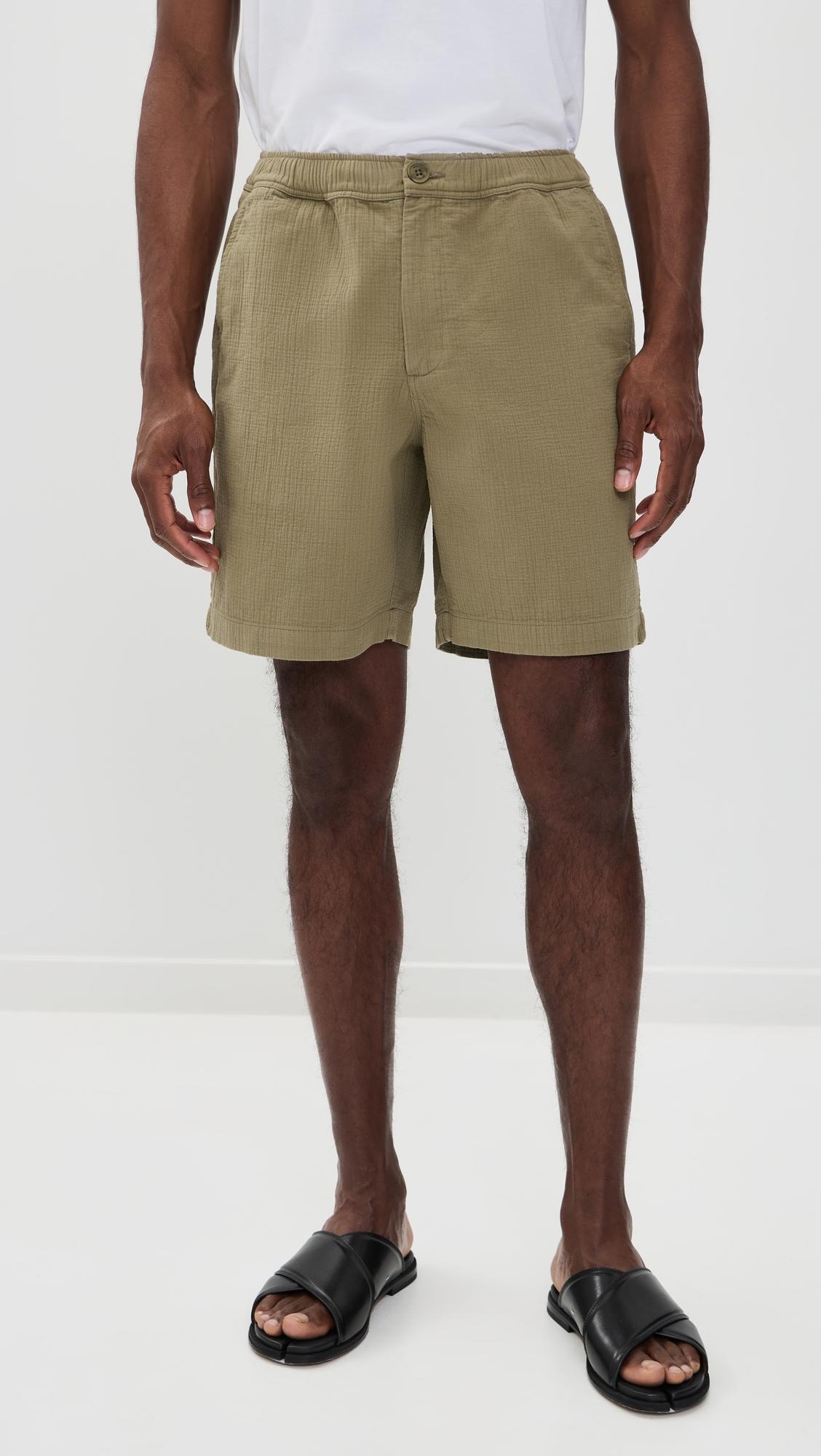 Cotton Linen Kurt Shorts 7" by WAX LONDON