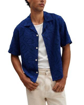 Curzon Weaving Shapes Graphic Shirt by WAX LONDON