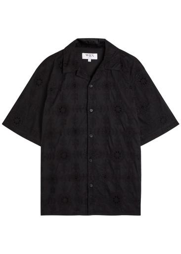 Didcot embroidered cotton shirt by WAX LONDON