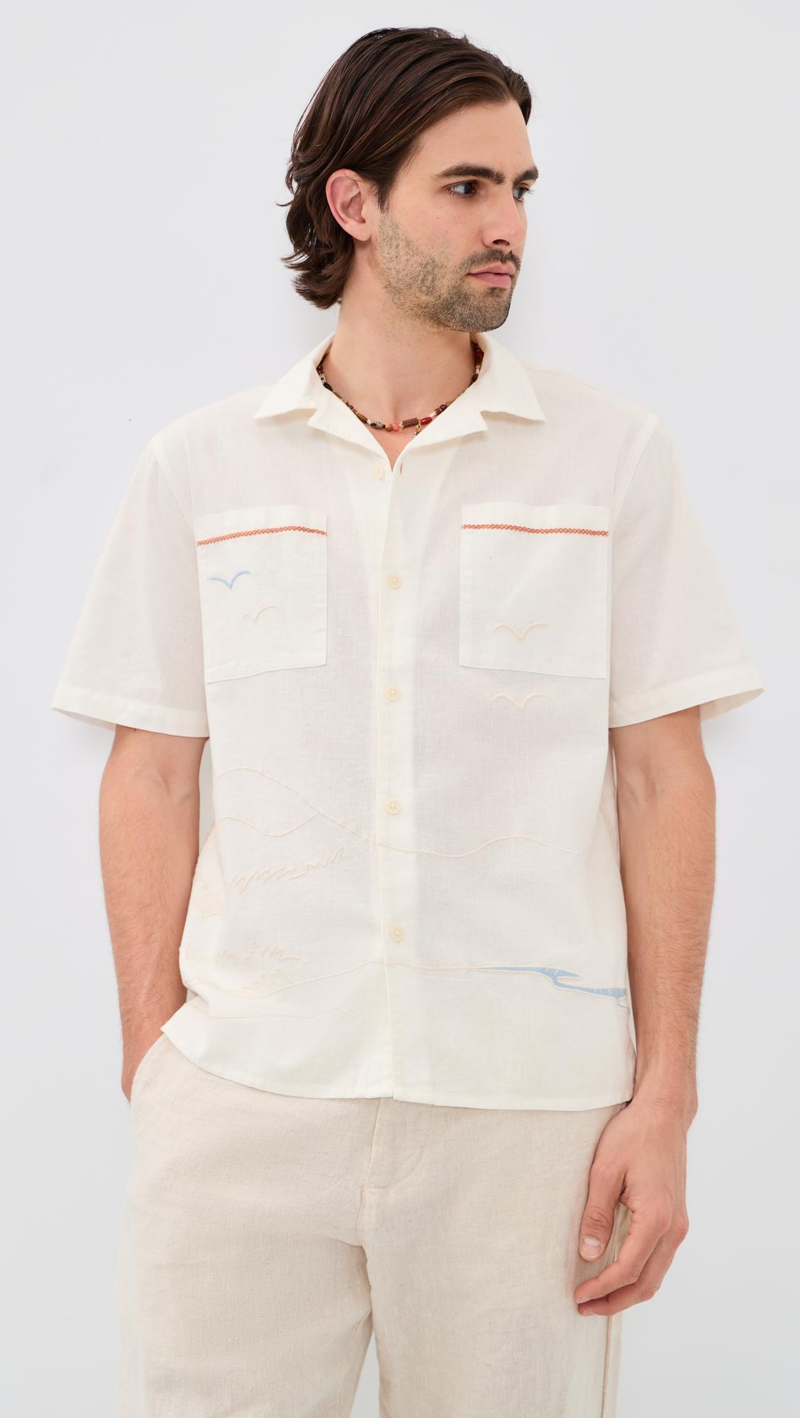 Summer Applique Didcot Shirt by WAX LONDON