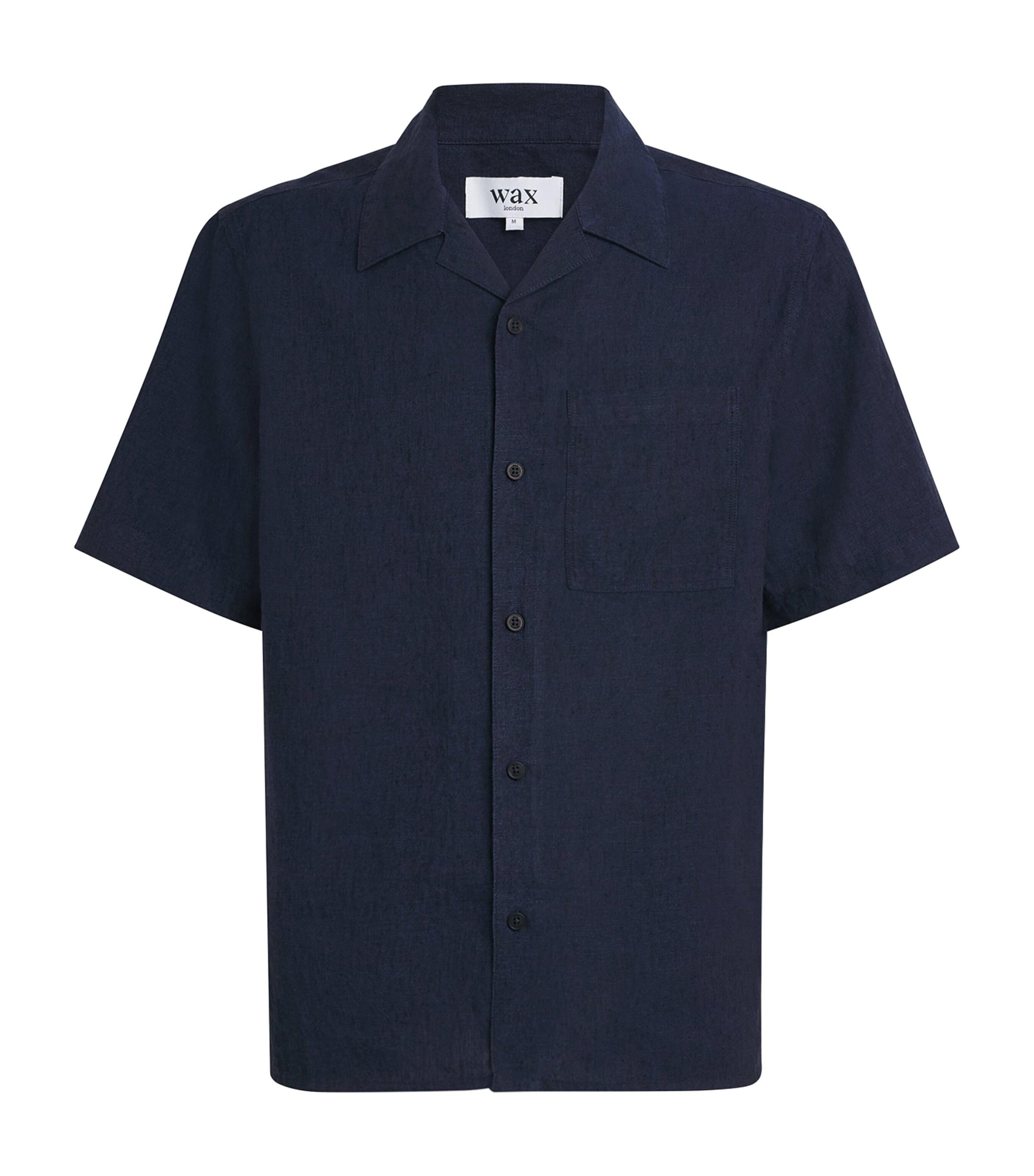 Wax London Linen Short-Sleeve Didcot Shirt by WAX LONDON