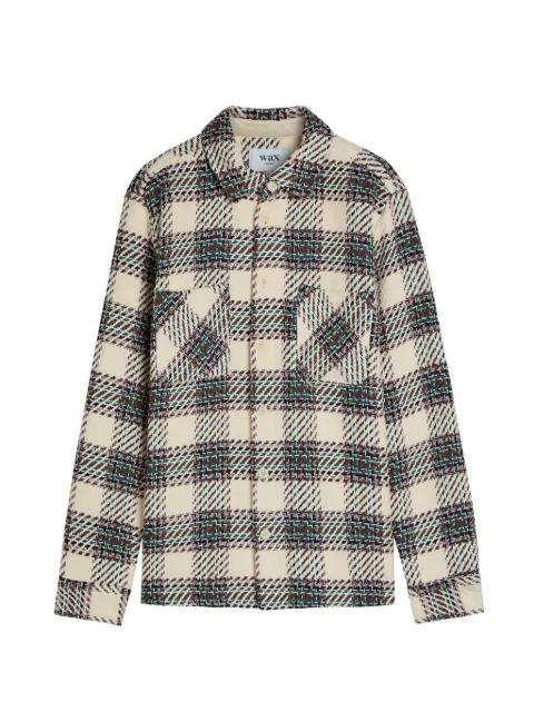 Whiting patterned overshirt by WAX LONDON