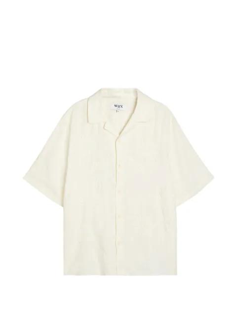 floral-embroidered shirt by WAX LONDON
