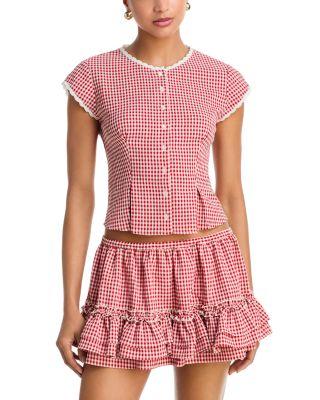 Aria Gingham Top by WAYF