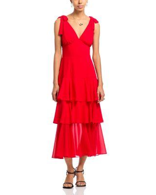 Hampton Tiered Midi Dress by WAYF