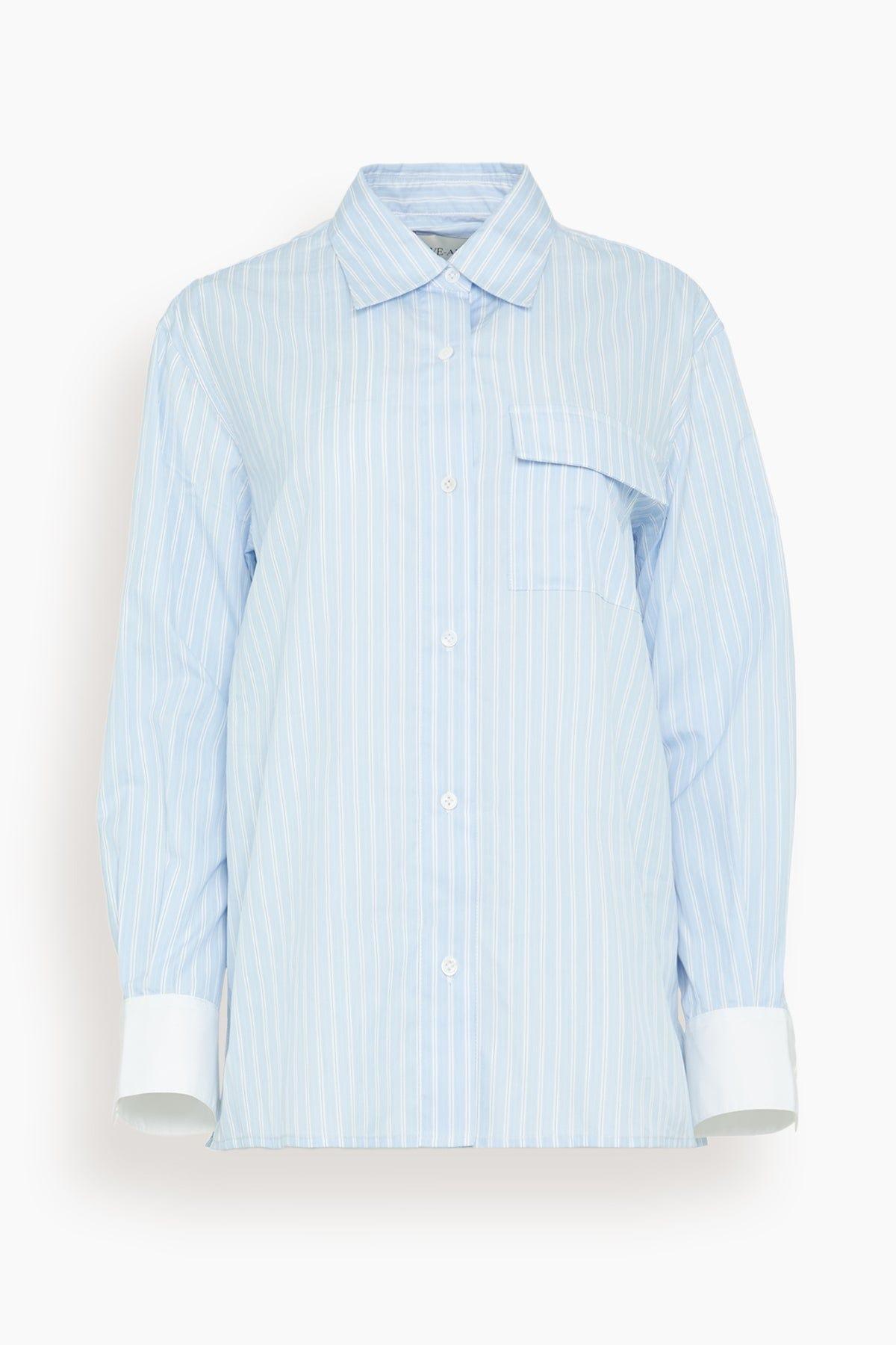 Haze Shirt in Pale Blue Stripe by WE-AR4