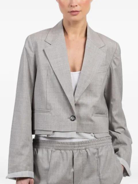 cropped single-breasted jacket by WE-AR4
