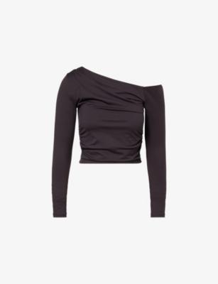365 Asymmetric Long-Sleeve Stretch-Woven Top by WE ARE TALA