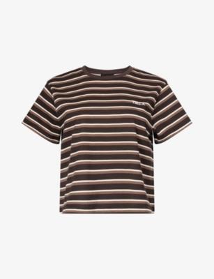 Boxy Baby Striped Cotton T-Shirt by WE ARE TALA