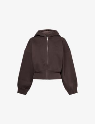 Cocoon Zip-Through Cotton-Blend Hoody by WE ARE TALA