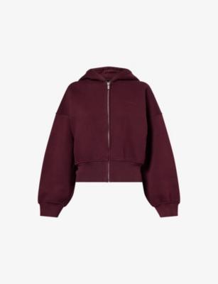 Cocoon Zip-Through Cotton-Blend Hoody by WE ARE TALA