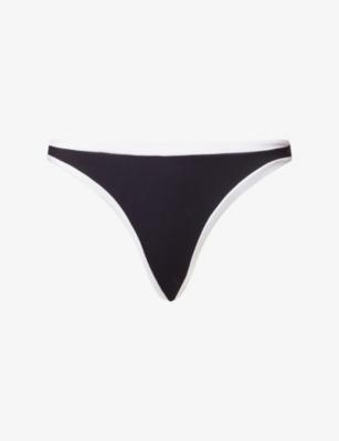 Contrast Cheeky Mid-Rise Bikini Bottoms by WE ARE TALA
