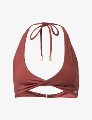 Contrast Twist Bikini Top by WE ARE TALA
